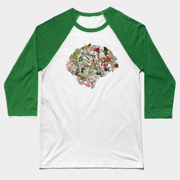 My Botanical Brain Baseball T-Shirt by BiancaGreen